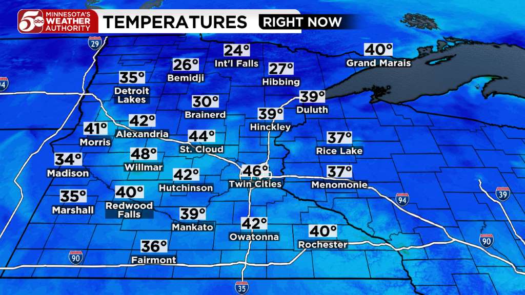 Monday weather: Sunshine mixed with high clouds — KSTP 5