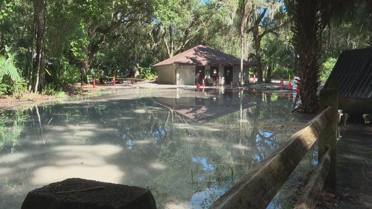 Plumbing issue causes flooding, low water pressure for Hanna Park campers — First Coast News Local, Nocatee Community news
