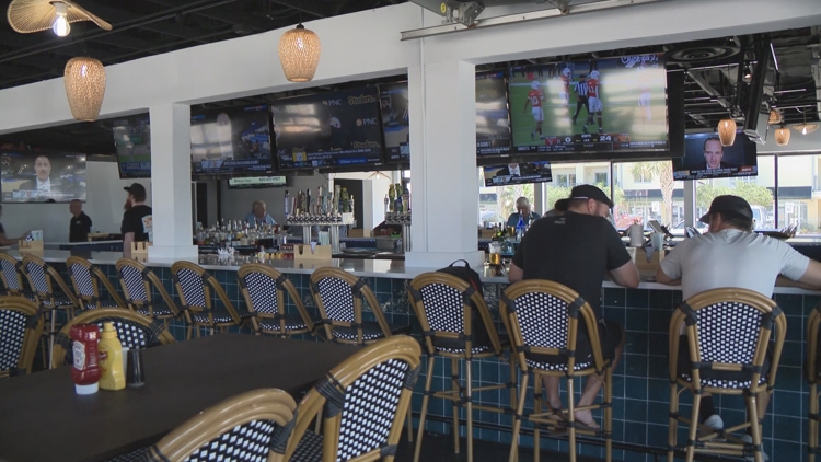 Jacksonville Beach bars expand outdoor spaces for Jaguars fans during stadium renovation — First Coast News Local, Nocatee Business news