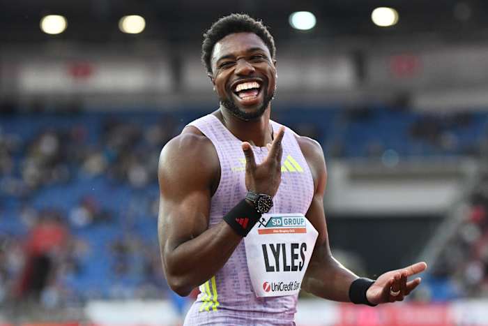 Noah Lyles runs a world-best 14.67 seconds to win the 150 meters at Golden Spike meet — News4JAX Sports, Nocatee Sports news