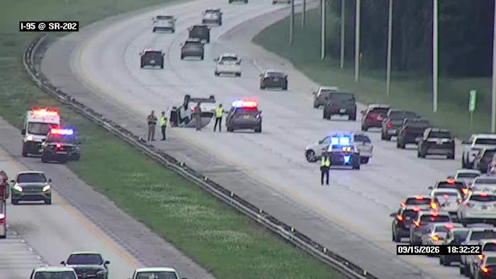 Traffic Alert: 3 southbound lanes of I-95 at Butler Blvd. closed due to crash with injuries — News4JAX Local, Nocatee Community news