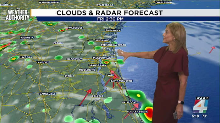 Showers, thunderstorms increase into the weekend for Northeast Florida, Southeast Georgia — News4JAX Local, Nocatee Community news